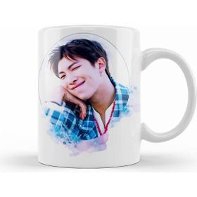 Humuts Porselen Beyaz Bts Rm Kupa Bardak