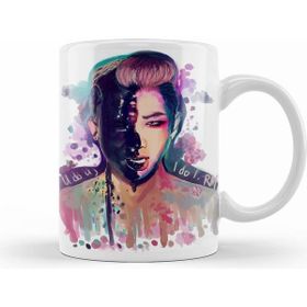 Humuts Porselen Beyaz Bts Rm Kupa Bardak
