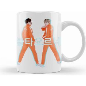 Humuts Porselen Beyaz Bts Suga Jhope Kupa Bardak