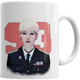 Humuts Porselen Beyaz Bts Suga Kupa Bardak