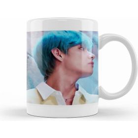 Humuts Porselen Beyaz Bts V Lights Kupa Bardak