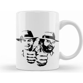 Humuts Porselen Beyaz Bud Spencer And Terence Hıll Kupa Bardak