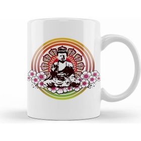 Humuts Porselen Beyaz Buddha Kupa Bardak