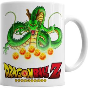 Humuts Porselen Beyaz Camiseta Shenlong Dragon Ball Kupa Bardak