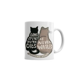 Humuts Porselen Beyaz Cats Kedi 04 Kupa Bardak