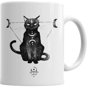 Humuts Porselen Beyaz Cats Kedi Kupa Bardak
