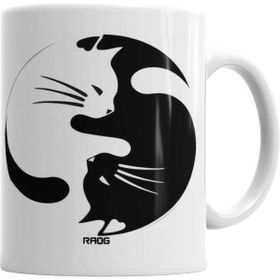 Humuts Porselen Beyaz Cats Kedi Kupa Bardak