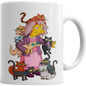 Humuts Porselen Beyaz Cats Kediler Kupa Bardak
