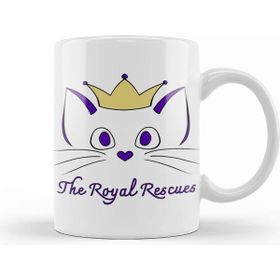 Humuts Porselen Beyaz Cats The Royal Rescues Logo Kupa Bardak