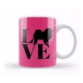 Humuts Porselen Beyaz Chow Chow Dog Love Chow Chow 01 Kupa Bardak