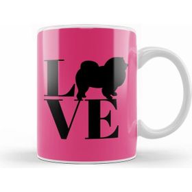 Humuts Porselen Beyaz Chow Chow Dog Love Chow Chow 01 Kupa Bardak