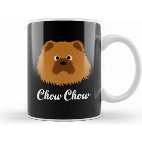 Humuts Porselen Beyaz Chow Chow Kupa Bardak