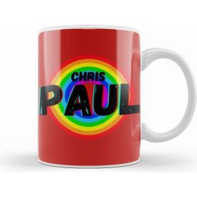 Humuts Porselen Beyaz Chris Paul Basketball Gifts Vintage Retro Rainbow Quotes For Boys And Dad Kupa Bardak