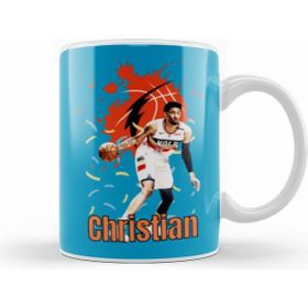 Humuts Porselen Beyaz Christian Wood Christian Wood Vintage Art Legend Basketball Gift Kupa Bardak