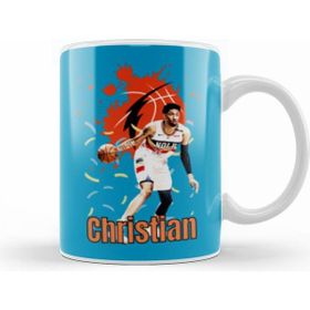 Humuts Porselen Beyaz Christian Wood Vintage Art Legend Basketball Gift Kupa Bardak