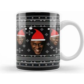Humuts Porselen Beyaz Christmas Ainsley Harriot Face Knit Pattern Kupa Bardak