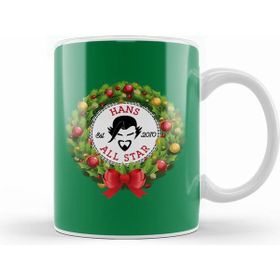 Humuts Porselen Beyaz Christmas All Star Overwatch Hans Wreath Kupa Bardak