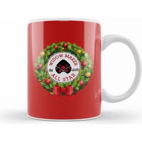 Humuts Porselen Beyaz Christmas All Star Overwatch Widow Maker Wreath Kupa Bardak
