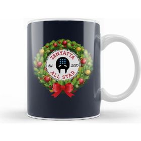 Humuts Porselen Beyaz Christmas All Star Overwatch Zenyatta Wreath Kupa Bardak