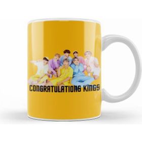 Humuts Porselen Beyaz Congratulatıons Kıngs Bts Army Gıft Kupa Bardak