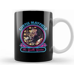 Humuts Porselen Beyaz Curtis Mayfield The Gentle Genius Kupa Bardak