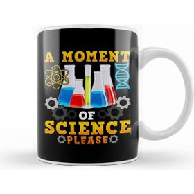 Humuts Porselen Beyaz Cute Funny A Moment Of Science Please Pun Kupa Bardak