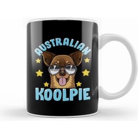 Humuts Porselen Beyaz Cute Funny Australian Koolpie Kelpie Dog Pun Kupa Bardak