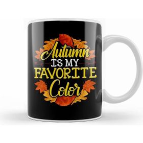 Humuts Porselen Beyaz Cute Funny Autumn Is My Favorite Color Kupa Bardak