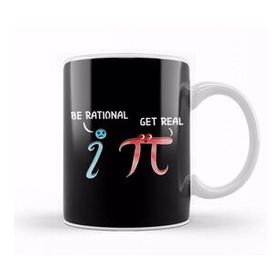 Humuts Porselen Beyaz Cute Funny Be Rational Get Real Mathematics Pun Kupa Bardak