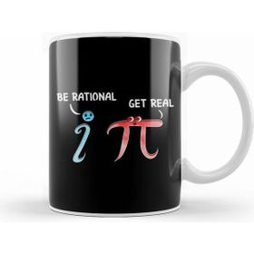 Humuts Porselen Beyaz Cute Funny Be Rational Get Real Mathematics Pun Kupa Bardak