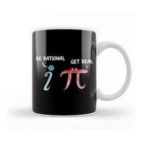 Humuts Porselen Beyaz Cute Funny Be Rational Get Real Mathematics Pun Kupa Bardak