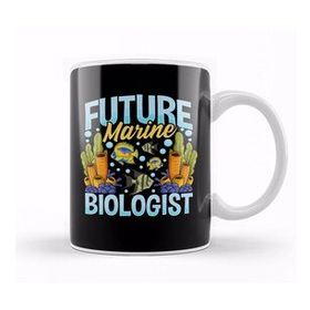 Humuts Porselen Beyaz Cute Funny Future Marine Biologist Biology Kupa Bardak