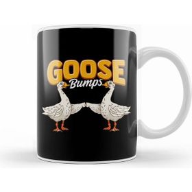 Humuts Porselen Beyaz Cute Funny Goose Bumps Goosebumps Animal Pun Kupa Bardak