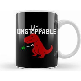 Humuts Porselen Beyaz Cute Funny I Am Unstoppable T Rex Dinosaur Pun Kupa Bardak
