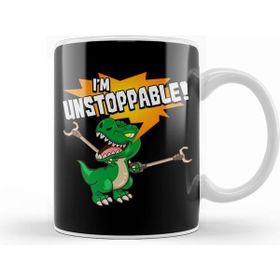 Humuts Porselen Beyaz Cute Funny I Am Unstoppable T Rex Dinosaur Pun Kupa Bardak