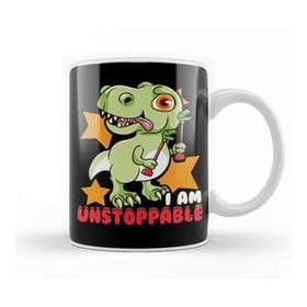 Humuts Porselen Beyaz Cute Funny I Am Unstoppable T Rex Dinosaur Pun Kupa Bardak