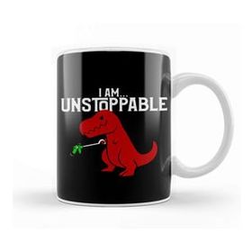 Humuts Porselen Beyaz Cute Funny I Am Unstoppable T Rex Dinosaur Pun Kupa Bardak