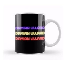 Humuts Porselen Beyaz Damian Lillard Basketball Gifts Vintage Retro Rainbow Quotes For Boys And Dad Kupa Bardak