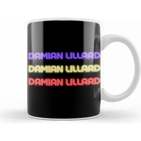 Humuts Porselen Beyaz Damian Lillard Basketball Gifts Vintage Retro Rainbow Quotes For Boys And Dad Kupa Bardak