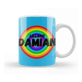 Humuts Porselen Beyaz Damian Lillard Basketball Gifts Vintage Retro Rainbow Quotes For Boys And Dad Kupa Bardak