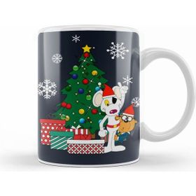 Humuts Porselen Beyaz Danger Mouse And Penfold Around The Christmas Tree Kupa Bardak