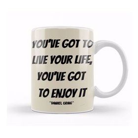 Humuts Porselen Beyaz Daniel Craig Quotes Gift Kupa Bardak