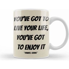 Humuts Porselen Beyaz Daniel Craig Quotes Gift Kupa Bardak