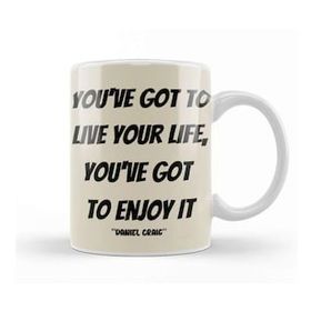 Humuts Porselen Beyaz Daniel Craig Quotes Gift Kupa Bardak