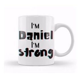 Humuts Porselen Beyaz Daniel Name Personalized Custom Design Gift Baby Gift For Him Kupa Bardak