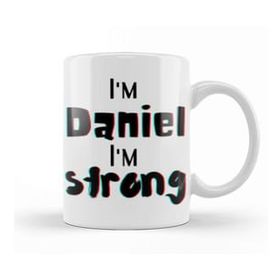 Humuts Porselen Beyaz Daniel Name Personalized Custom Design Gift Baby Gift For Him Kupa Bardak