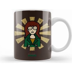 Humuts Porselen Beyaz Daria Retro Japanese Kupa Bardak