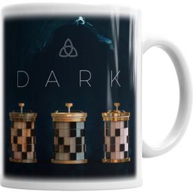 Humuts Porselen Beyaz Dark II Kupa Bardak