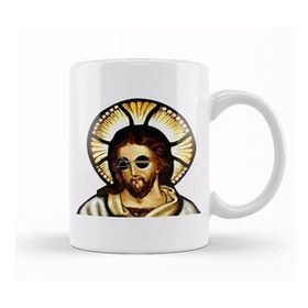Humuts Porselen Beyaz Dark Side Of Jesus Kupa Bardak