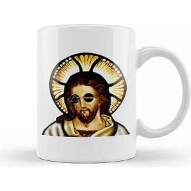 Humuts Porselen Beyaz Dark Side Of Jesus Kupa Bardak